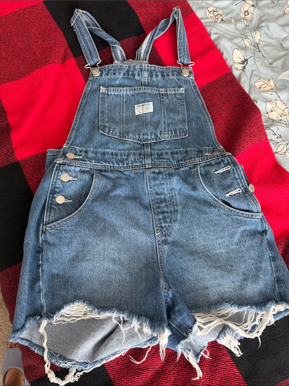 Levi’s Denim Short Overalls - Blue Jean Romper - Picture 3 of 8